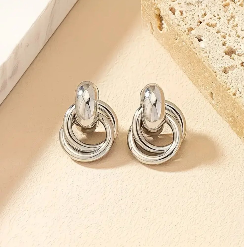 Aretes Plateados