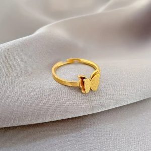 Anillo Mariposa Dorado