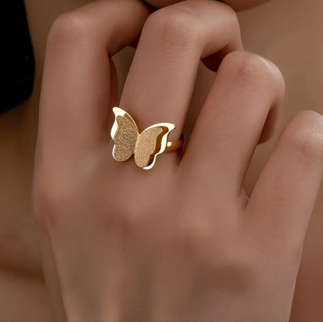 Anillo Mariposa Dorado