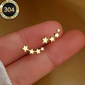 Aretes Estrellas Doradas