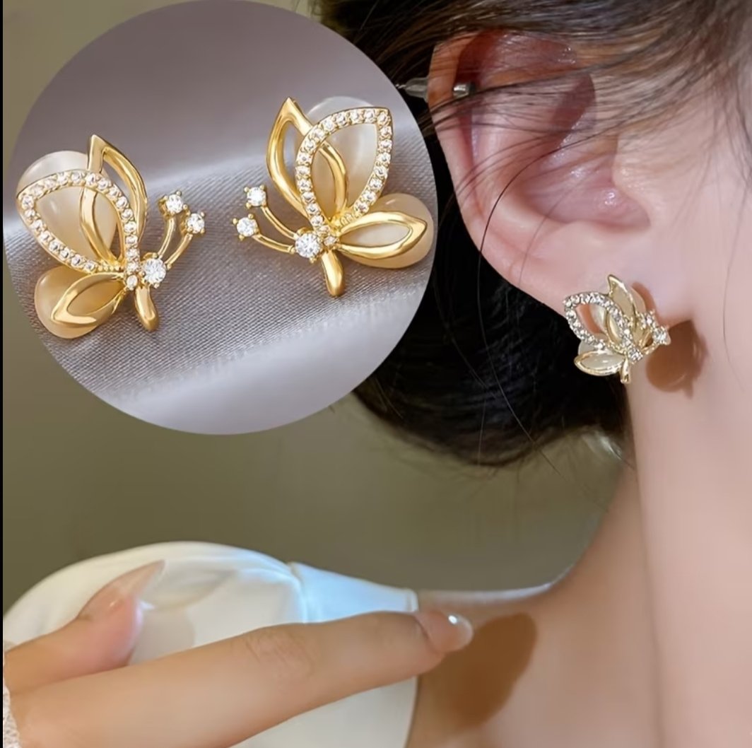 Aretes Mariposa Dorada