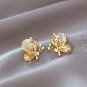 Aretes Mariposa Dorada