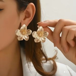 Aretes Flor Cobre
