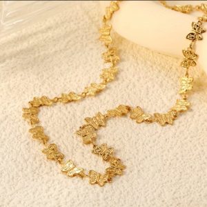 Collar Dorado Mariposas