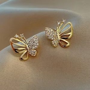 Aretes Mariposas Dorado