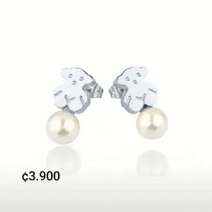 Aretes plateados