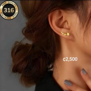 Aretes Estrellas Doradas