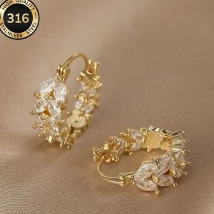 Argollas Doradas con Corazones