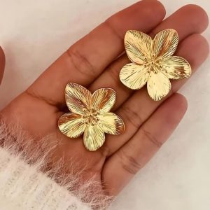 Aretes Flor Dorado