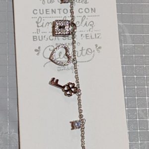 Pulsera o Tobillera Plateada